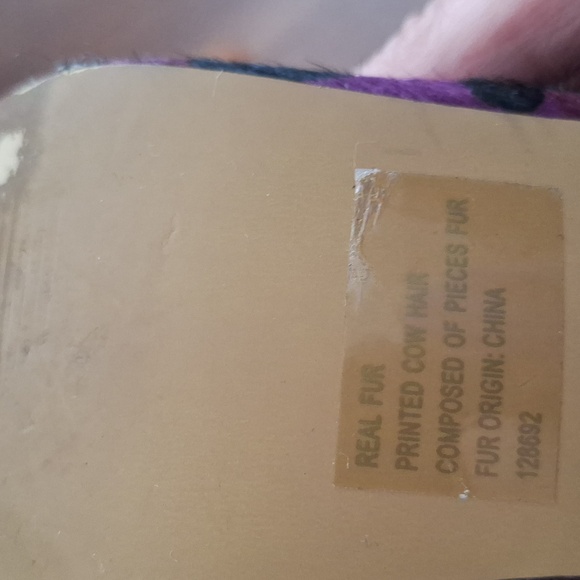 Heel Size Betsey Johnson Purple Leopard Print Women's Heels - Picture 8 of 9